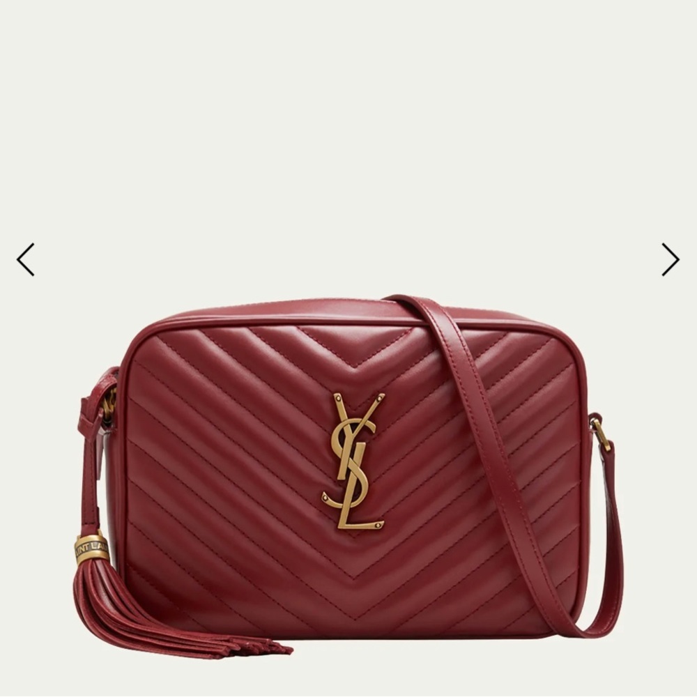 SAINT LAURENT
Lou Medium YSL Quilted Camera Crossbody Bag with Pocket